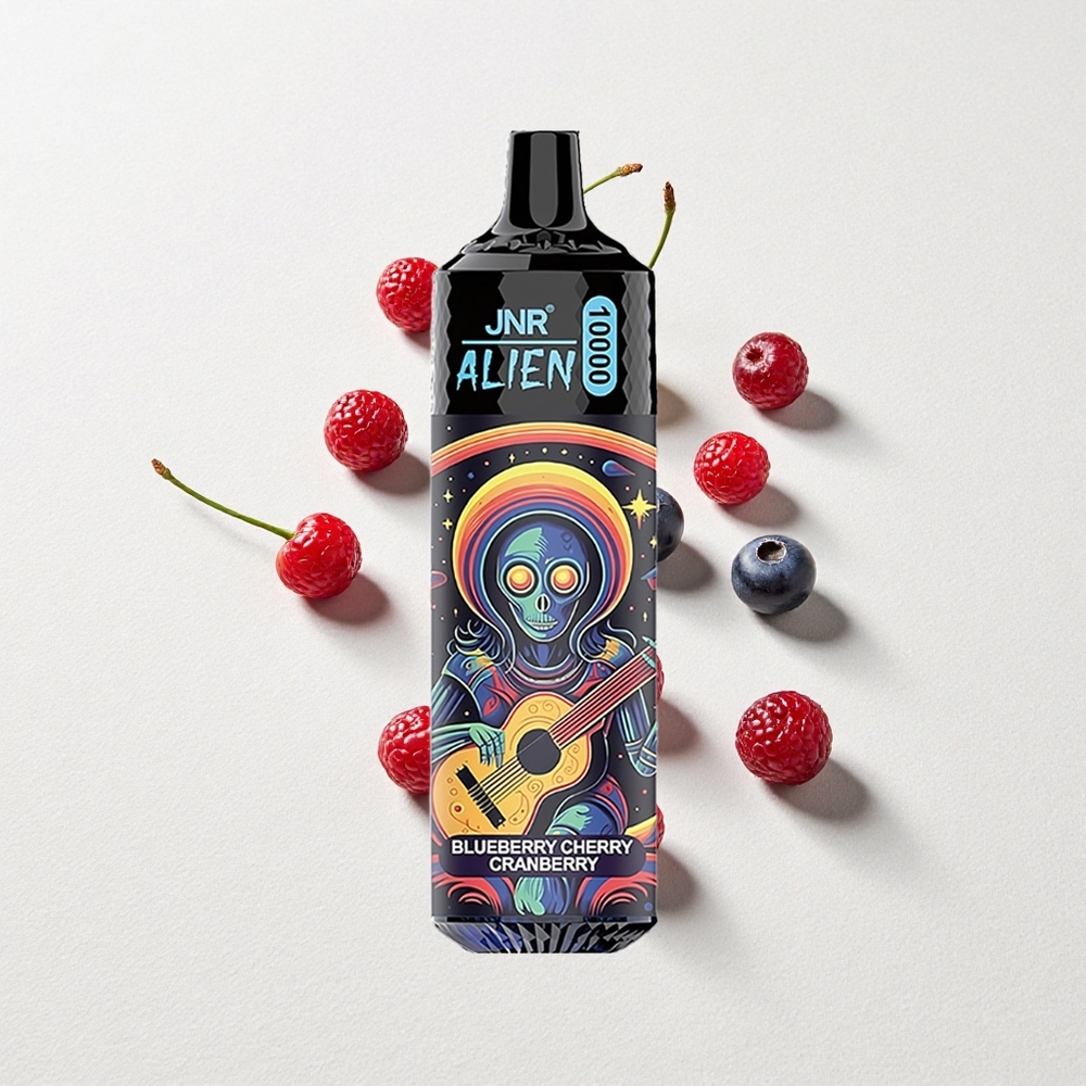 JNR Alien 10000 Puffs Mesh LED Blueberry Cherry Cranberry