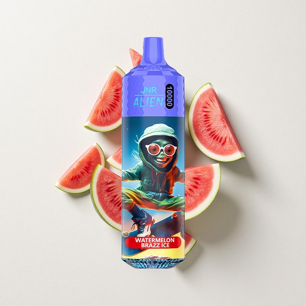JNR Alien 10000 Puffs Mesh LED Watermelon Brazz Ice