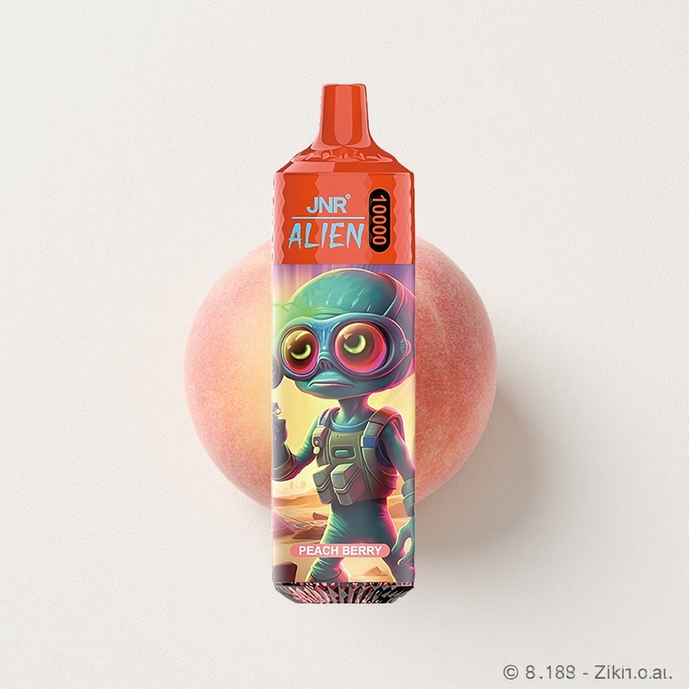 JNR Alien 10000 Puffs Peach Berry with RGB & Type-C Quick Charge