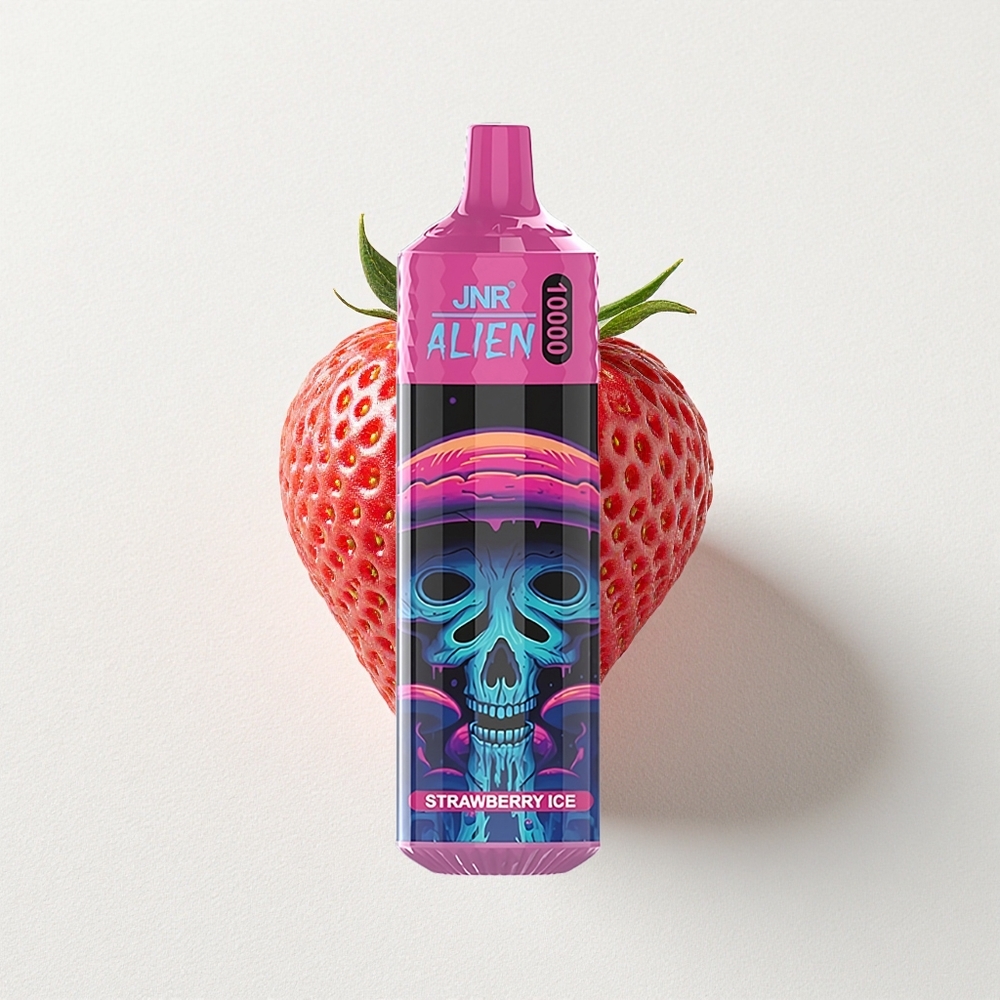 JNR Alien 10000 Puffs Strawberry Ice LED (RGB) lights Type-C