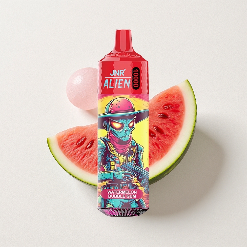 JNR Alien 10000 Puffs Watermelon Bubble Gum LED Mesh