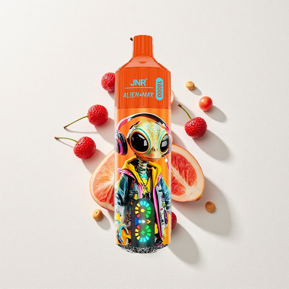 JNR Alien Max 18000 Puffs Dual Mesh Coil Fizzy Cherry Cola LED Display