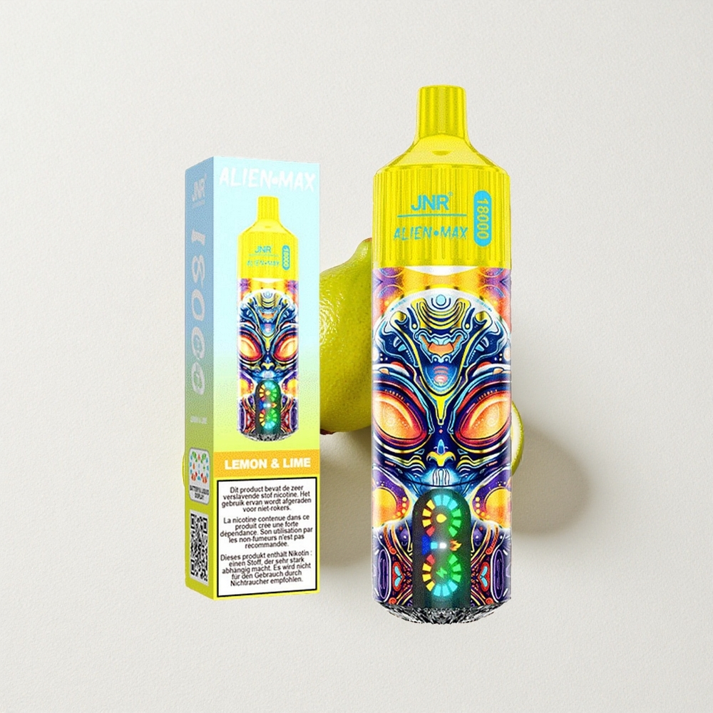 JNR Alien Max 18000 Puffs Dual Mesh Coil Lemon & Lime Type-C Quick Charge