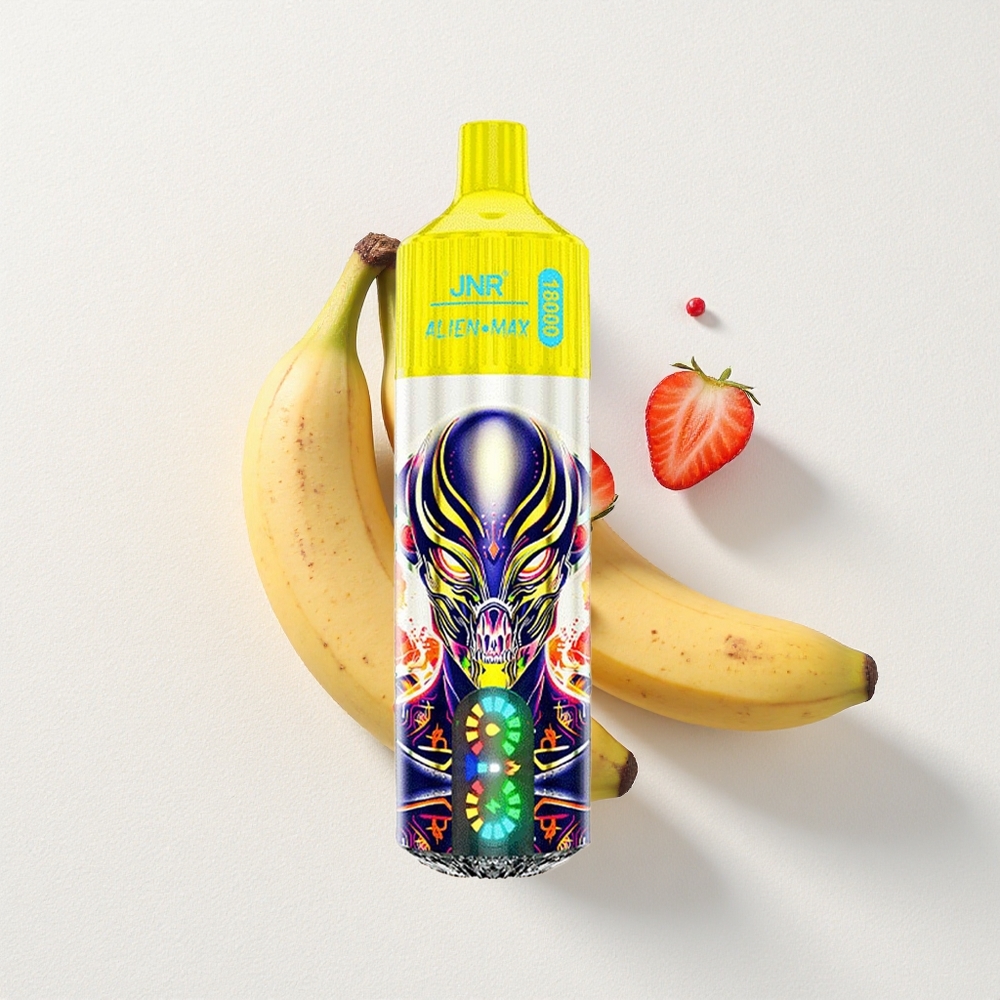 JNR Alien Max 18000 Puffs Dual Mesh Coil Strawberry Banana Type-C
