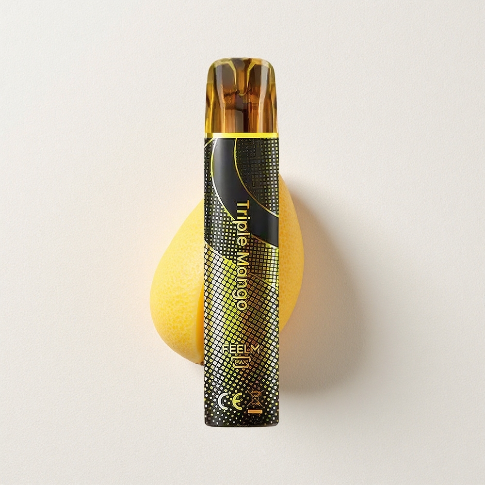 JNR Black&Golden 600+200 Puffs Disposable Vape Triple Mango 800 Puffs 550mAh Battery Capacity 2ml