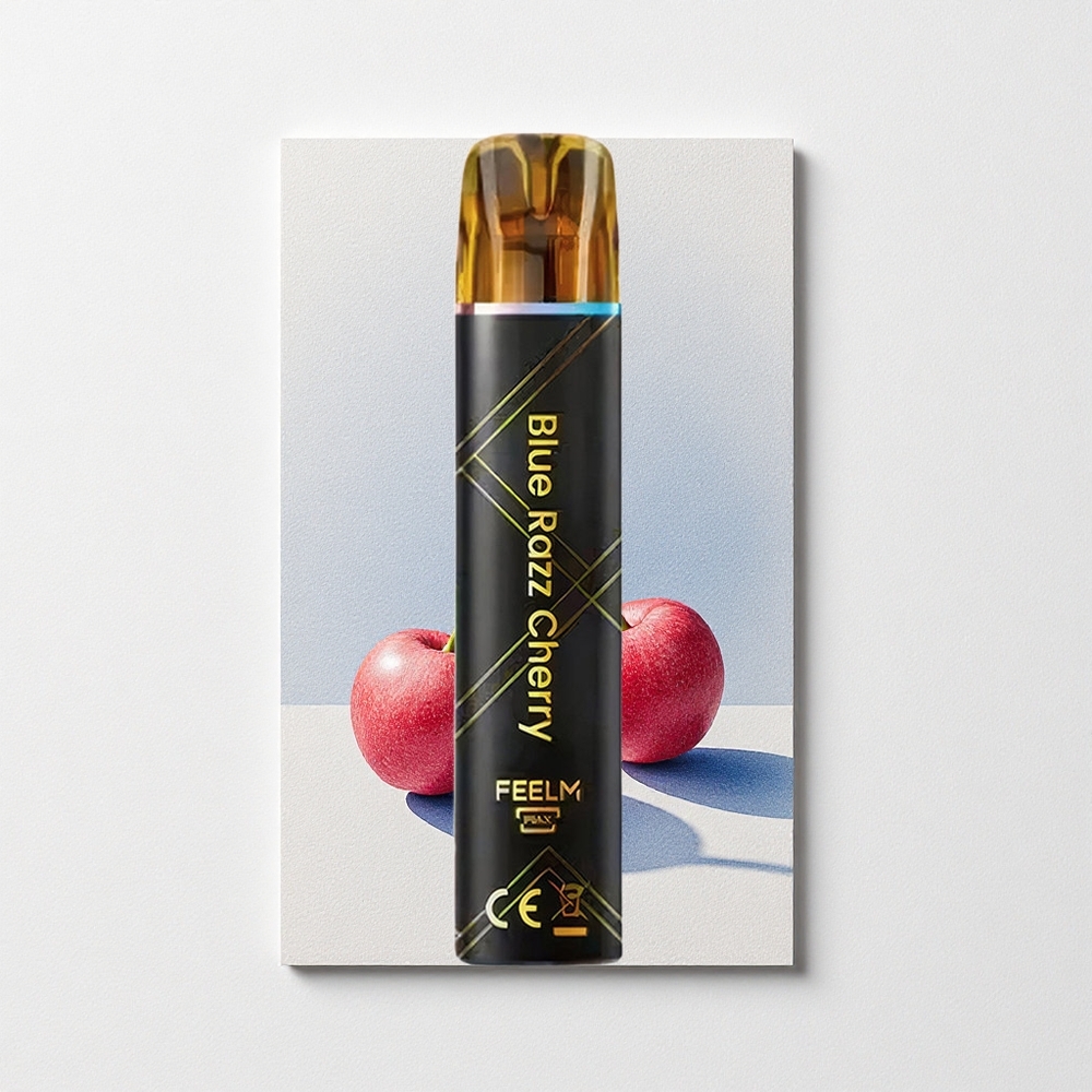 JNR Black&Golden 800 Puffs Disposable Vape Blue Razz Cherry 550mAh Battery Capacity