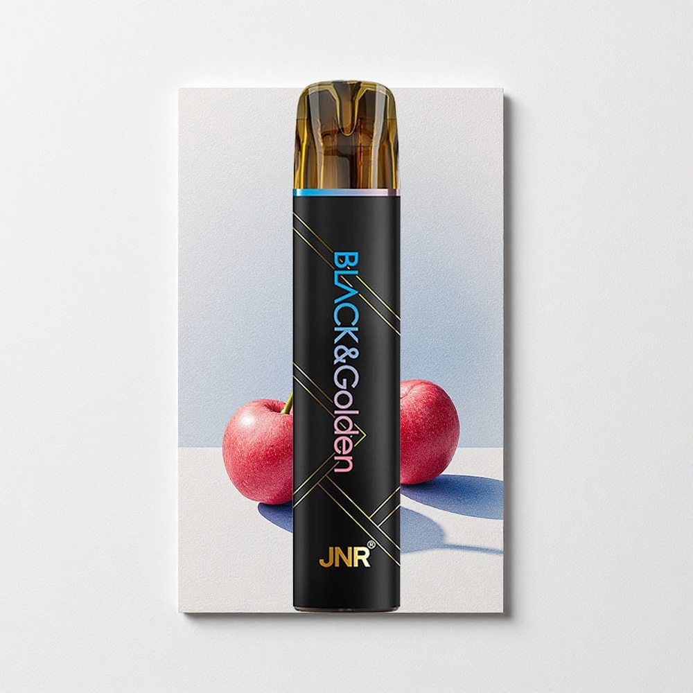 JNR Black&Golden 800 Puffs Disposable Vape Blue Razz Cherry 550mAh Battery Capacity