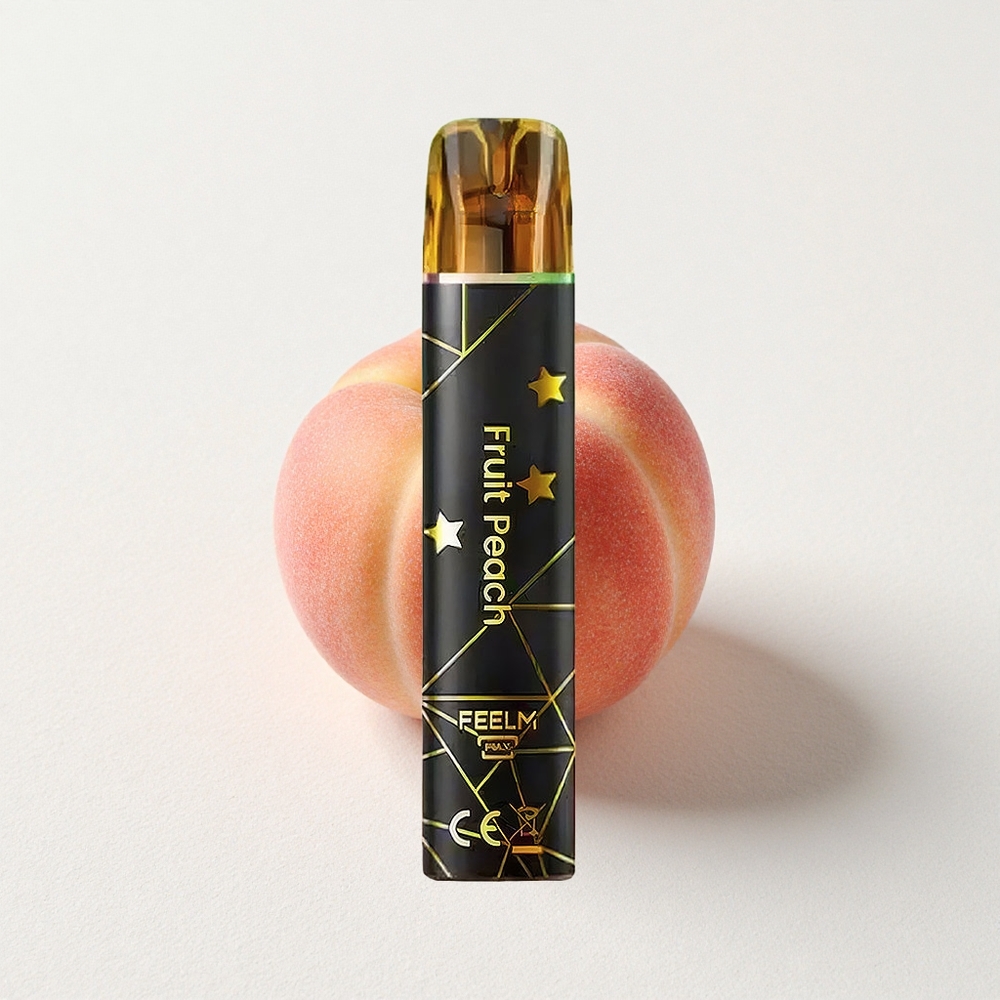 JNR Black&Golden 800 Puffs Disposable Vape Fruit Peach 2% Nicotine 550mAh Battery Capacity