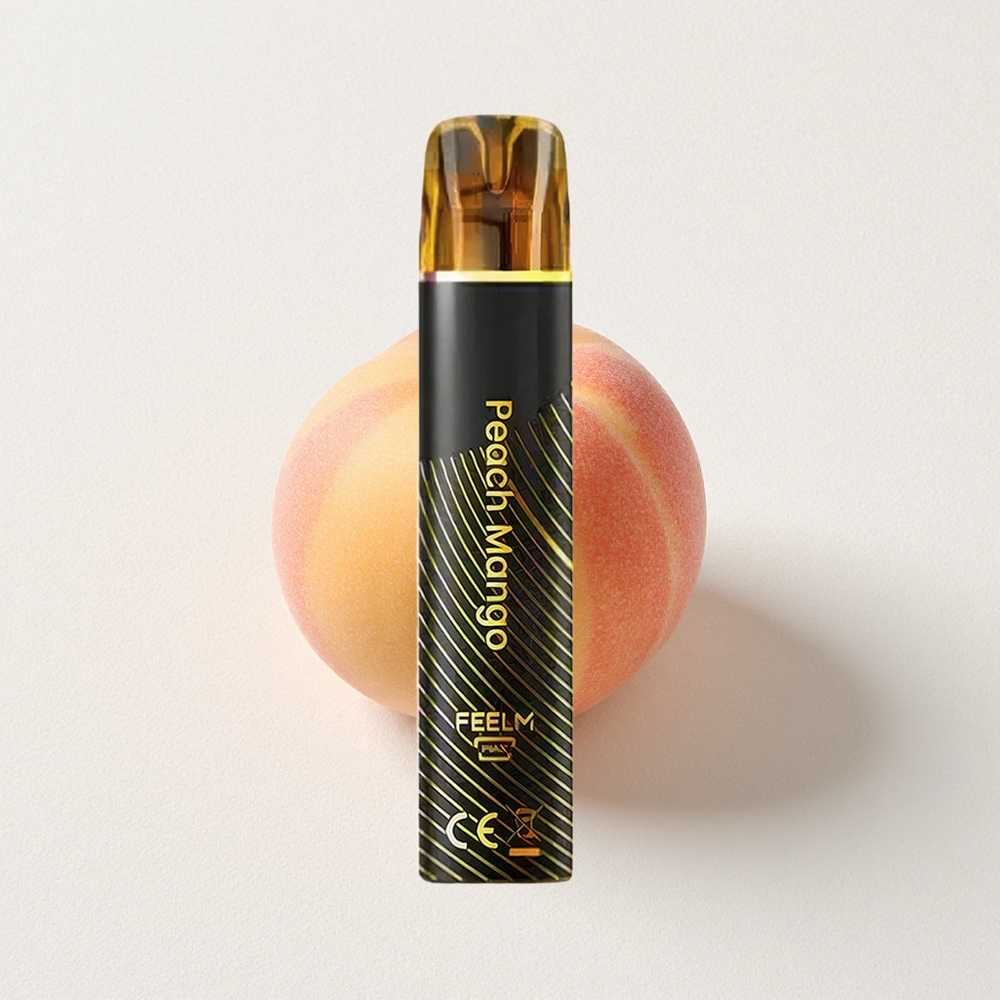 JNR Black&Golden 800 Puffs Disposable Vape Peach Mango 550mAh Battery Capacity