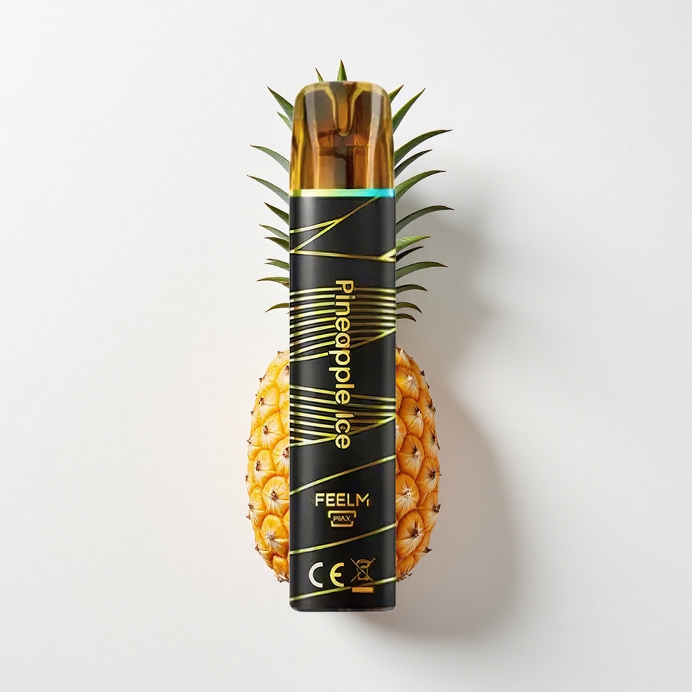 JNR Black&Golden 800 Puffs Disposable Vape Pineapple Ice 550mAh Battery Capacity 2% Nicotine