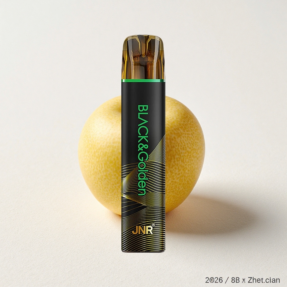 JNR Black&Golden 800 Puffs Disposable Vape Sour Apple 550mAh Battery Capacity 2ml