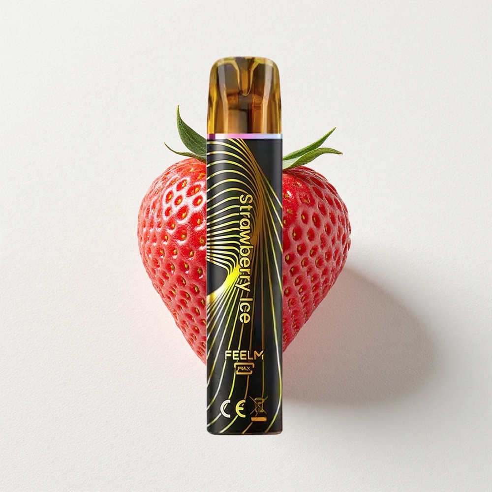 JNR Black&Golden 800 Puffs Disposable Vape Strawberry Ice 550mAh Battery Capacity