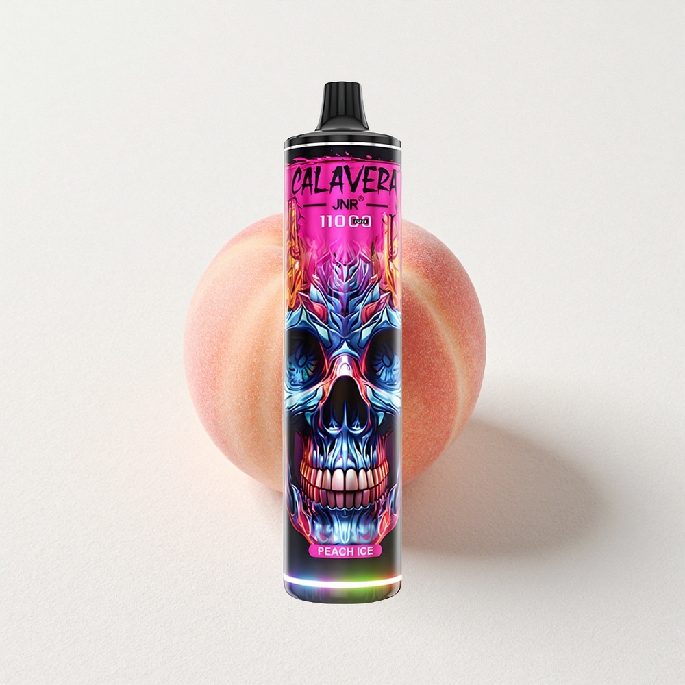 JNR Calavera 11000 Puffs 21mL E-Liquid Capacity Mesh Peach Ice