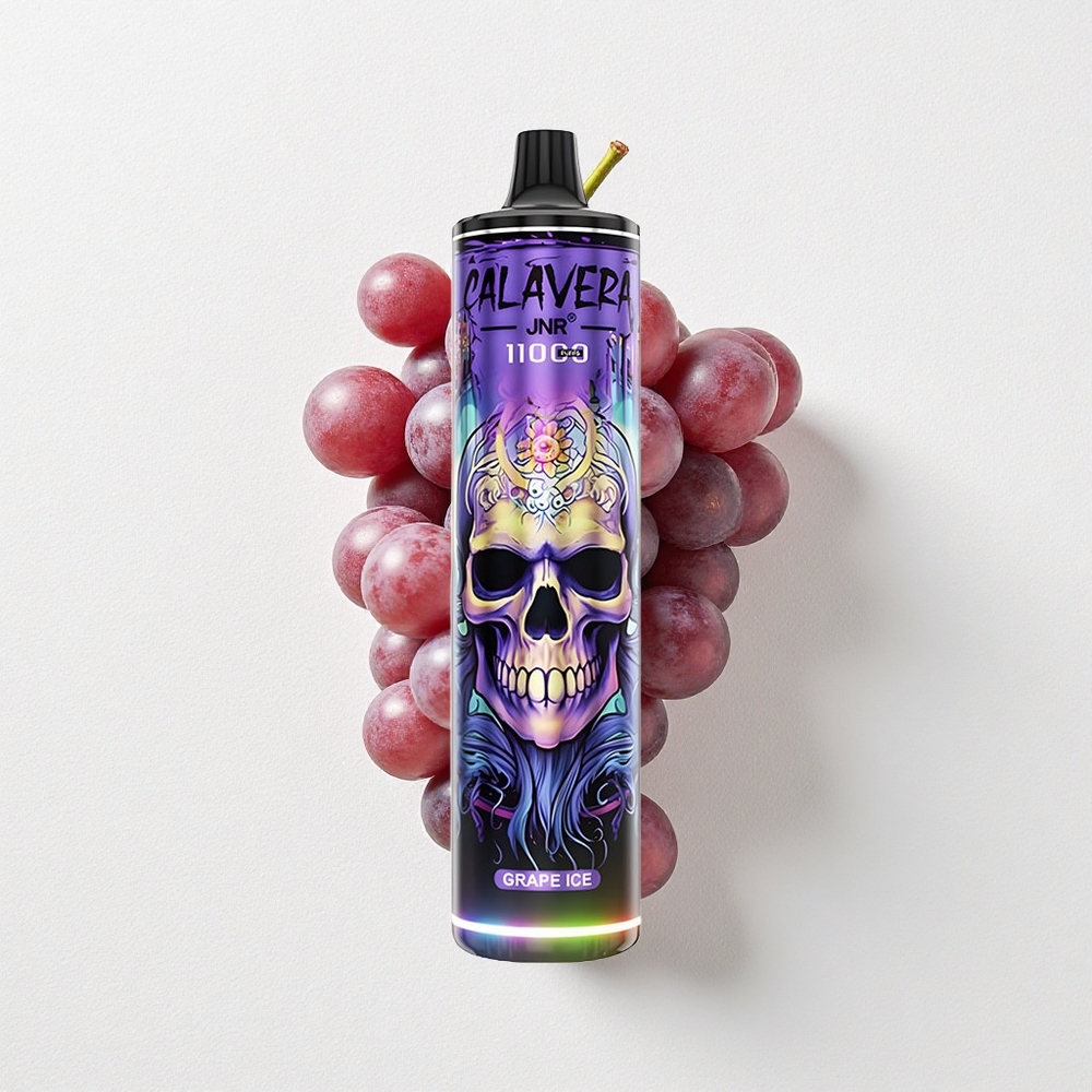 JNR Calavera 11000 Puffs Disposable Vape Grape Ice 850mAh Battery Capacity 21mL E-Liquid Capacity