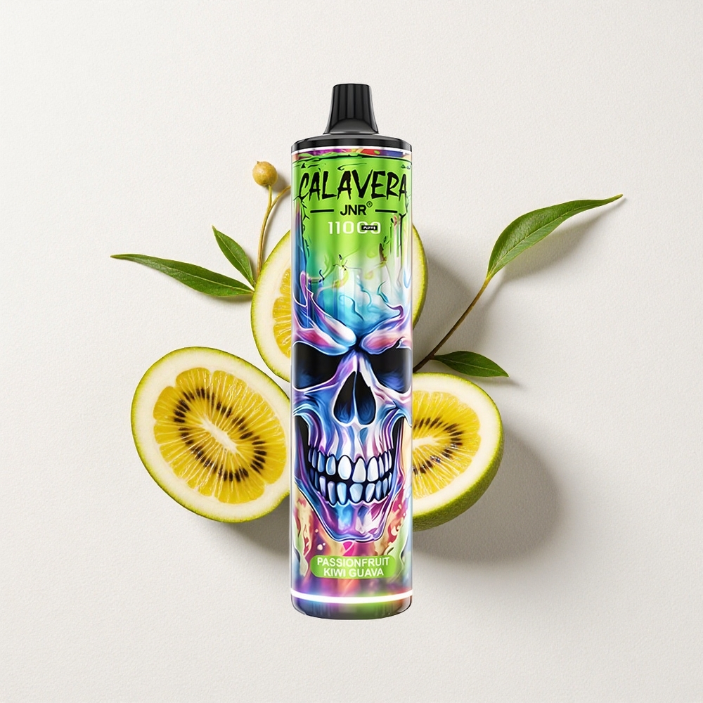 JNR Calavera 11000 Puffs Disposable Vape Passionfruit Kiwi Guava 850mAh Battery Capacity Type-C