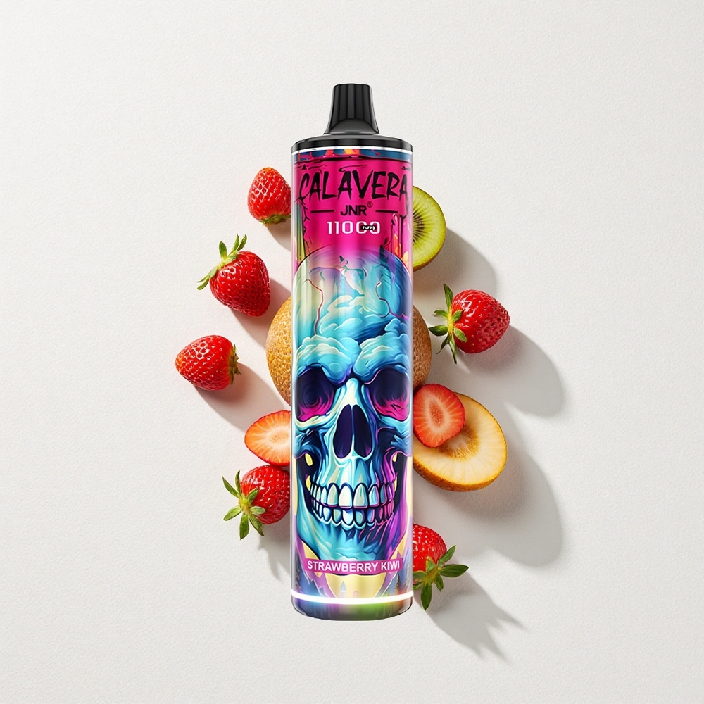 JNR Calavera 11000 Puffs Disposable Vape Strawberry Kiwi Type-C 21mL E-Liquid Capacity
