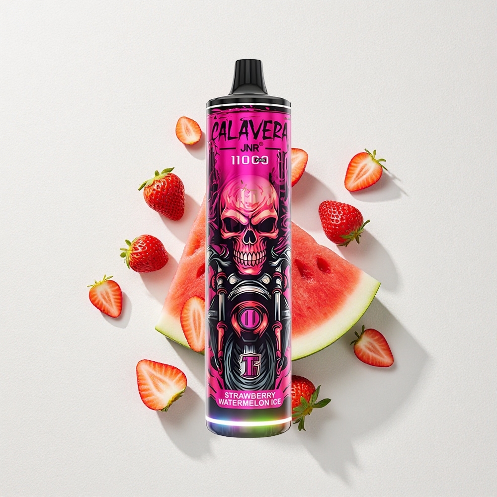 JNR Calavera 11000 Puffs Disposable Vape Strawberry Watermelon Ice 850mAh Battery Capacity Mesh