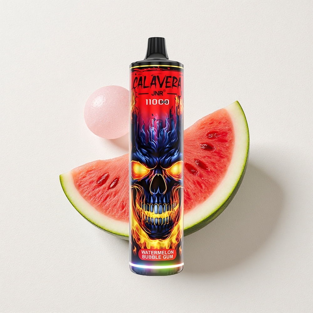 JNR Calavera 11000 Puffs Disposable Vape Watermelon Bubble Gum 850mAh Battery Capacity Type-C