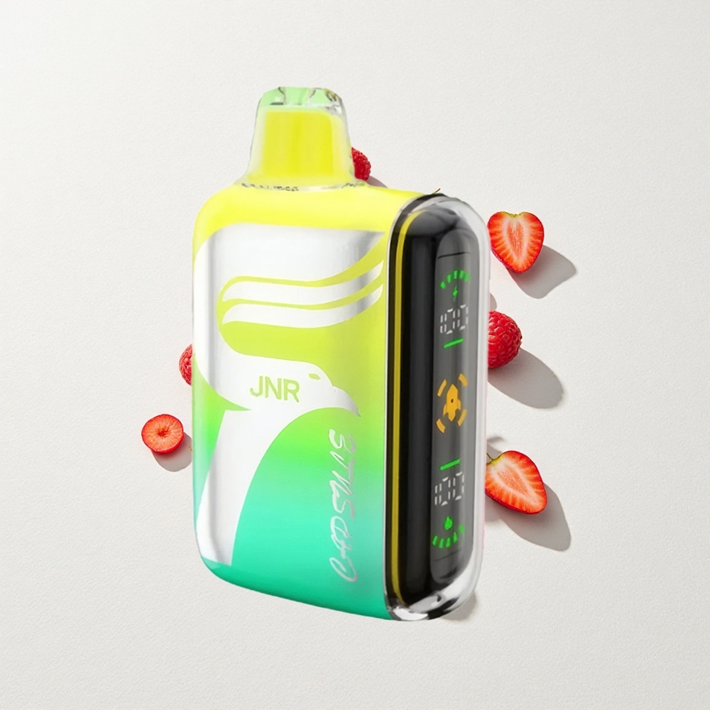 JNR Capsule 15000 Puffs Dual Mesh Coil Boost Strawberry Raspberry Cherry