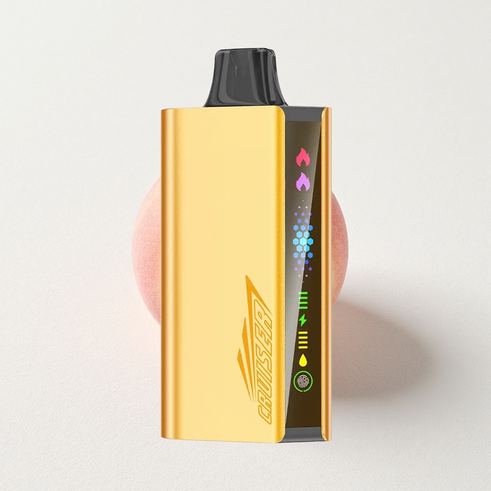 JNR Cruiser 12000 Puffs Built-in Battery Dual Mesh Coil Peach Ice