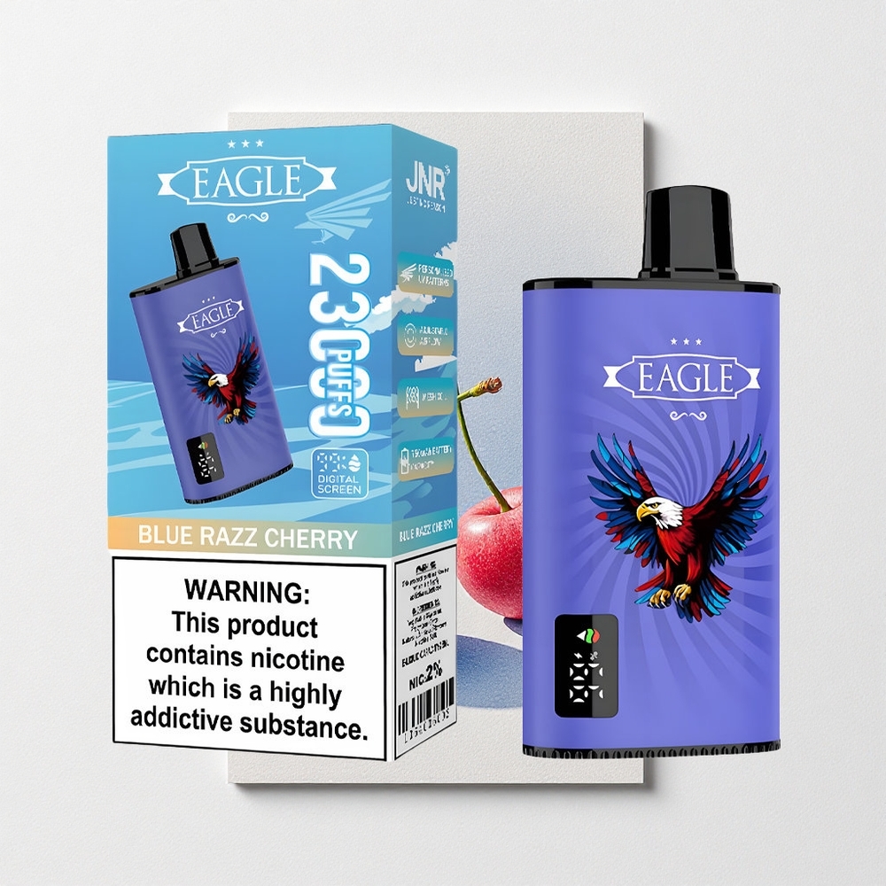 JNR EAGLE Smart 23000 Puffs Digital Airflow Blue Razz Cherry
