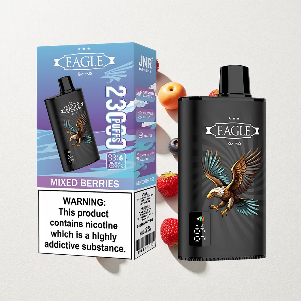 JNR EAGLE Smart 23000 Puffs Digital Airflow Disposable Vape Mixed Berries