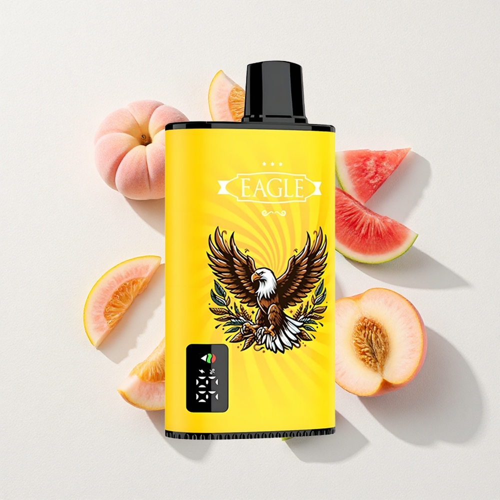 JNR EAGLE Smart 23000 Puffs Digital Airflow Disposable Vape Peach Mango Watermelon