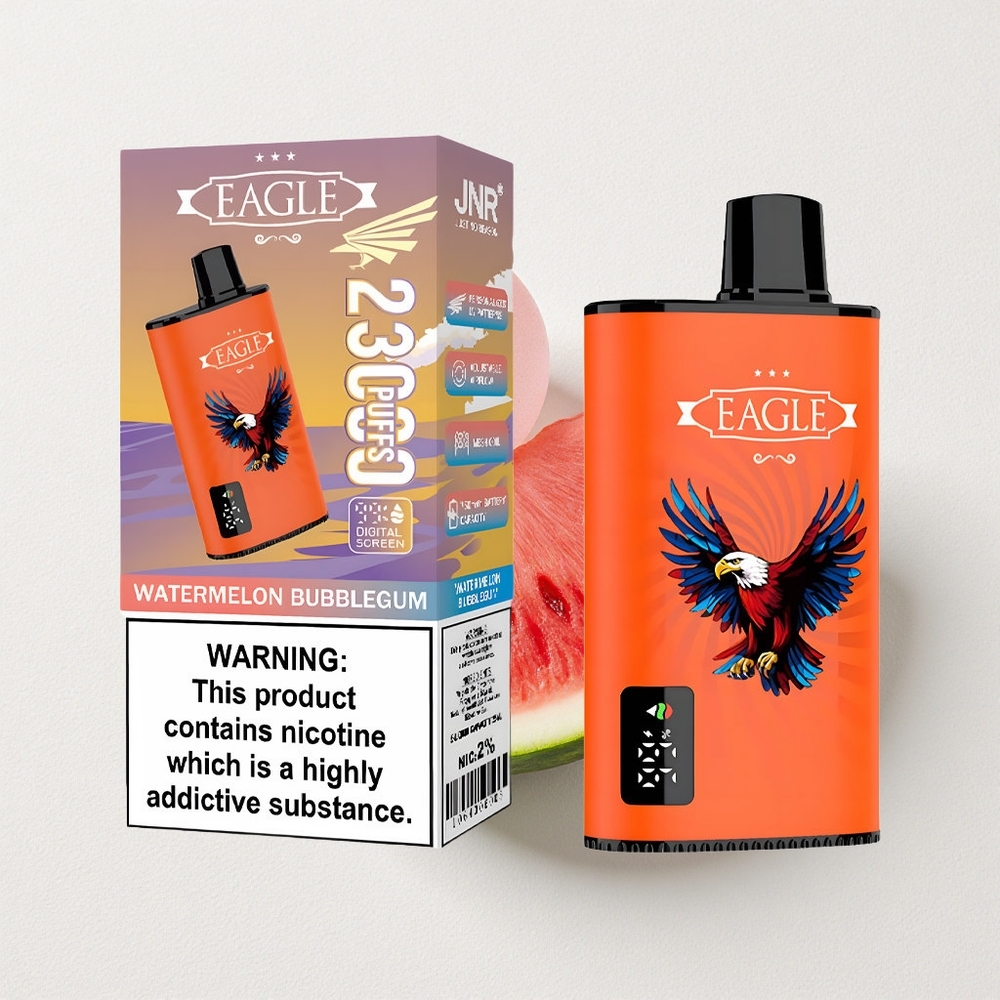 JNR EAGLE Smart 23000 Puffs Digital Airflow Watermelon Bubblegum Disposable Vape