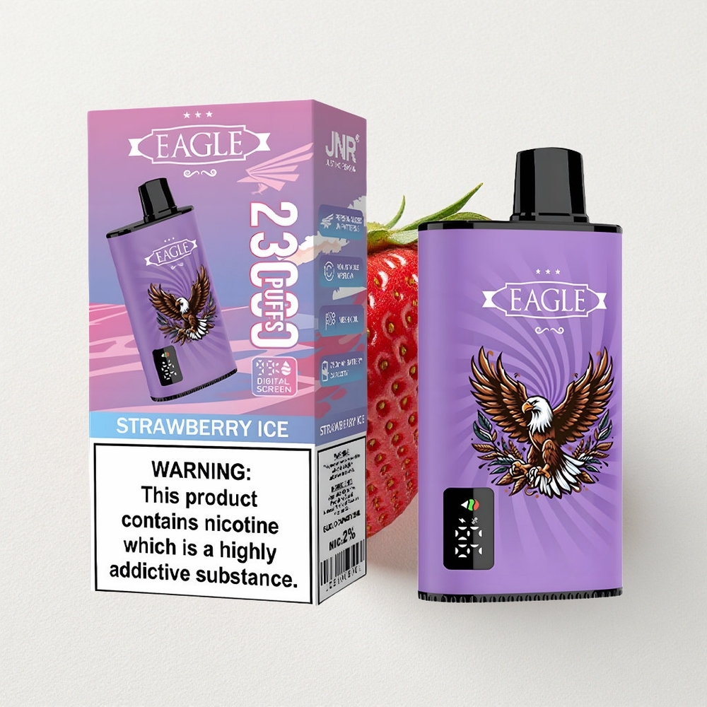 JNR EAGLE Smart 23000 Puffs Digital Mesh Strawberry Ice