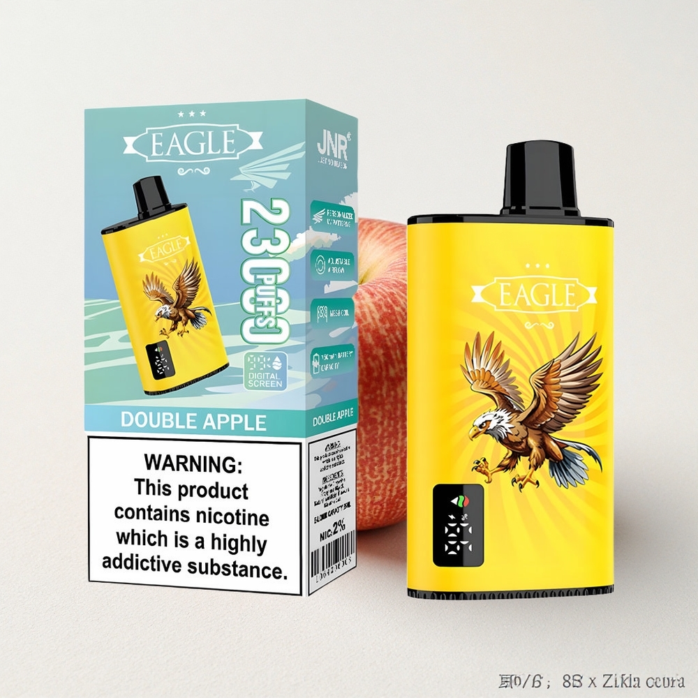 JNR EAGLE Smart 23000 Puffs Disposable Vape Double Apple with Digital Screen & Adjustable Airflow