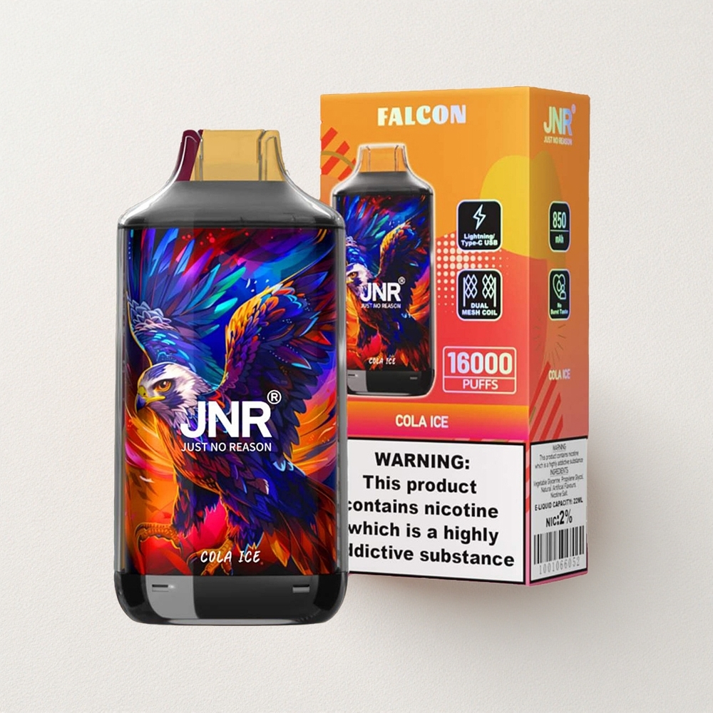 JNR Falcon 16000 Puffs Dual Mesh Coil 22mL E-Liquid Capacity Cola Ice