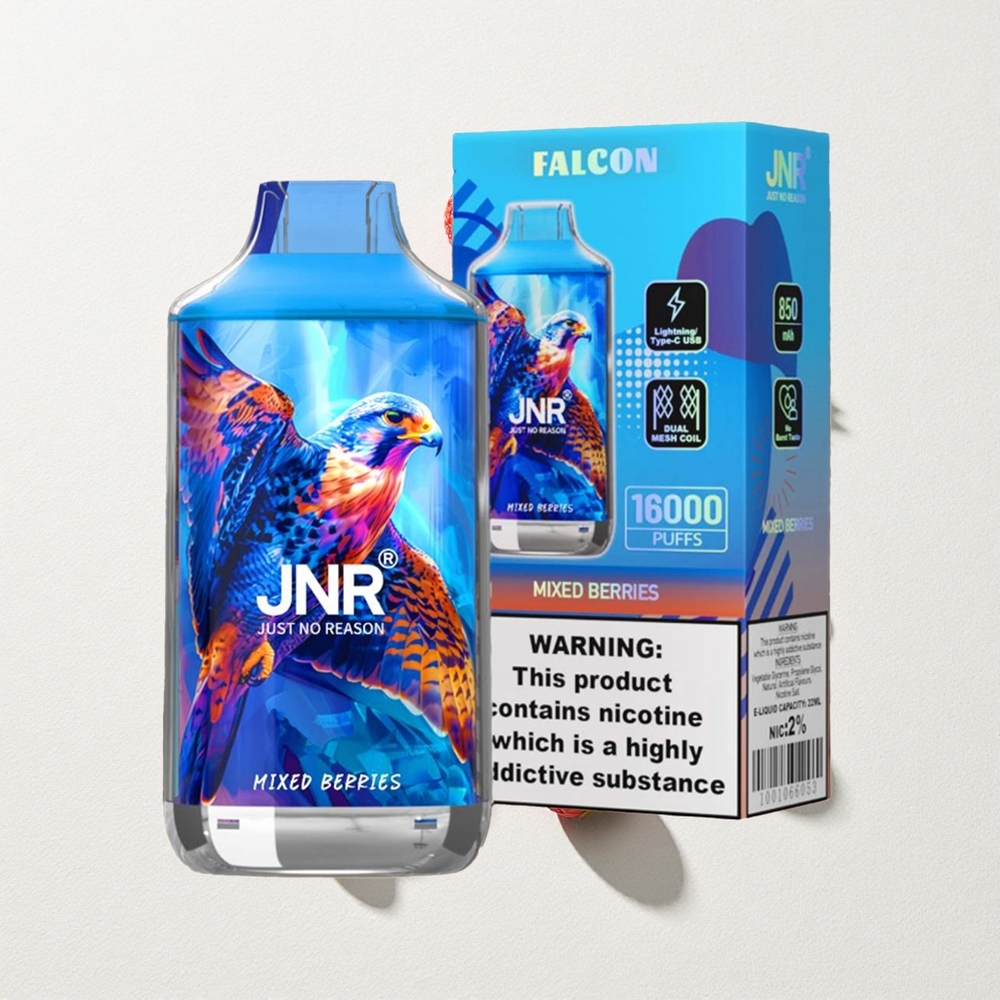 JNR Falcon 16000 Puffs Dual Mesh Coil 22mL E-Liquid Capacity Mixed Berries