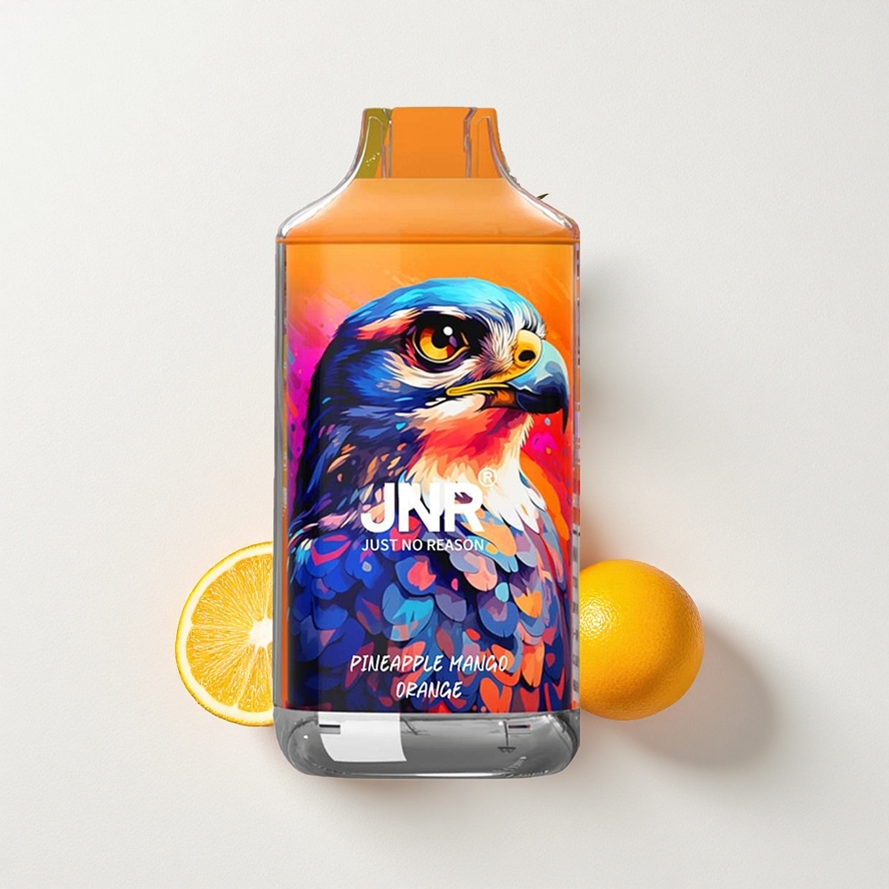 JNR Falcon 16000 Puffs Dual Mesh Coil 22mL E-Liquid Capacity Pineapple Mango Orange