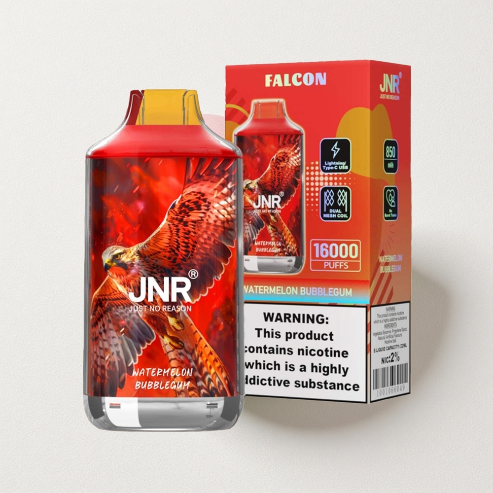 JNR Falcon 16000 Puffs Dual Mesh Coil 22mL E-Liquid Capacity Watermelon Bubblegum