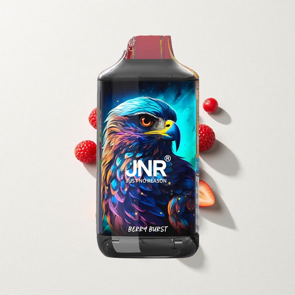 JNR Falcon 16000 Puffs Dual Mesh Coil Berry Burst with Smart LED Display & Type C