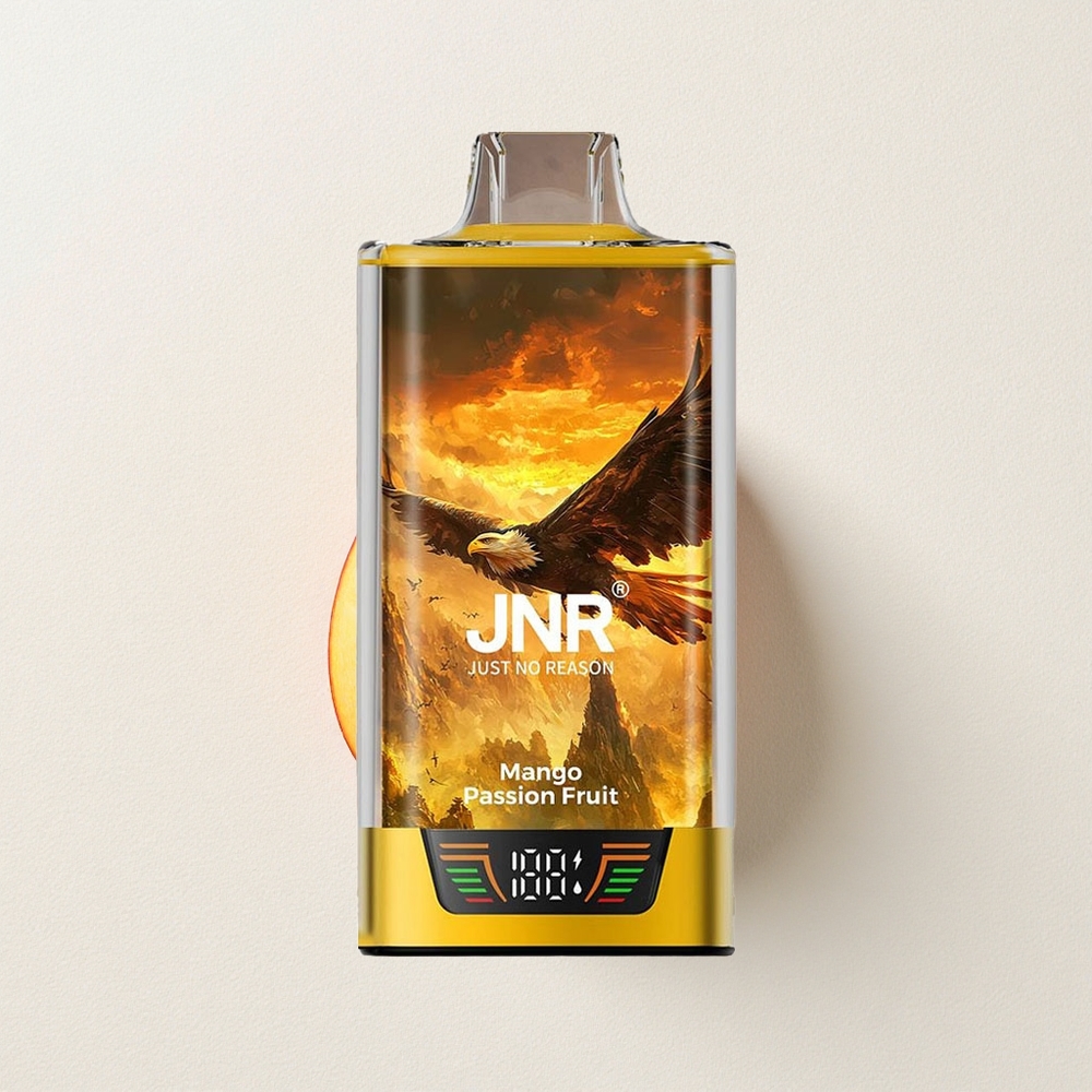JNR Falcon Pro 28000 Disposable Vape Mango Passion Fruit Smart Display Dual Mesh Coil