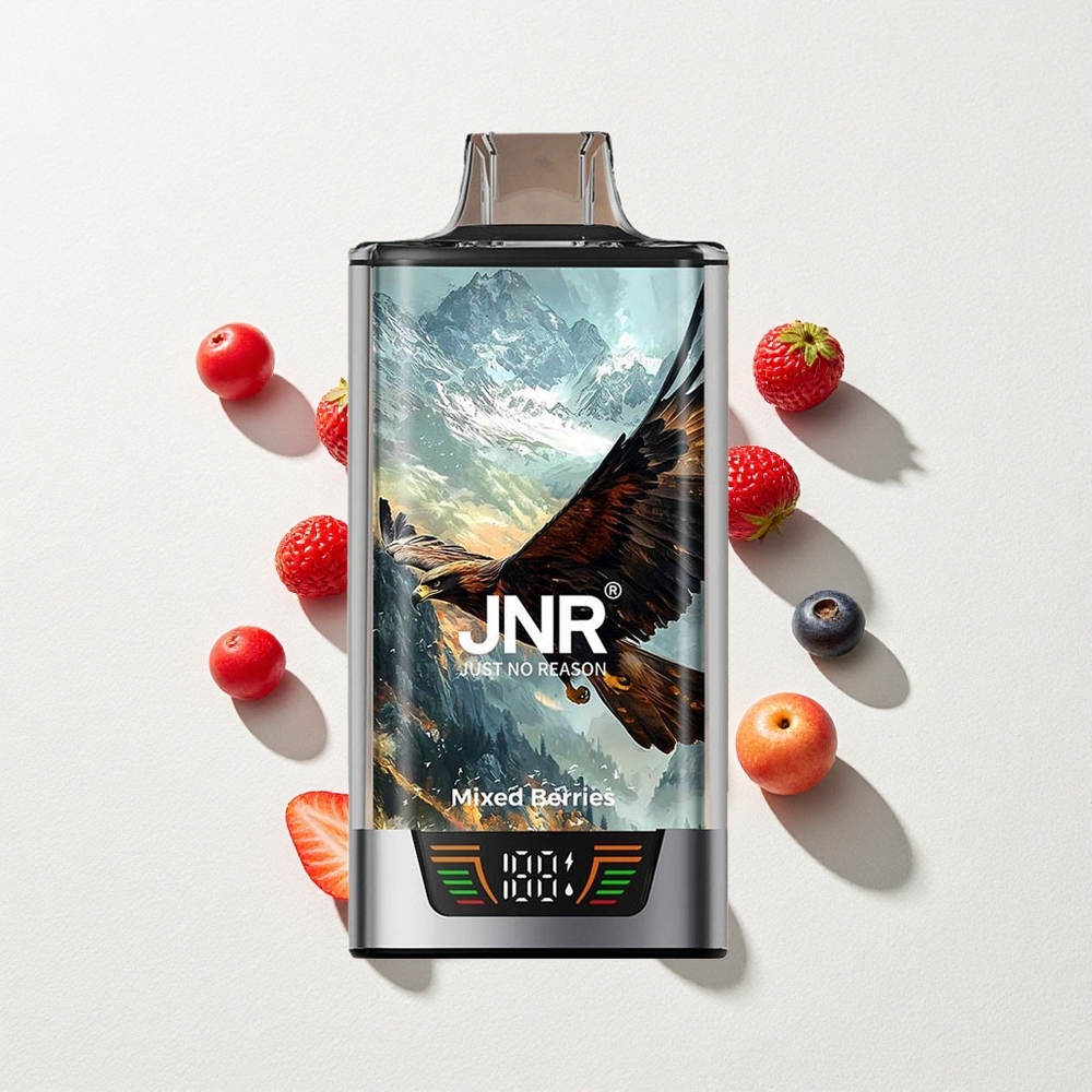 JNR Falcon Pro 28000 Disposable Vape Mixed Berries 30mL E-Liquid Capacity 950mAh Battery Capacity Dual Mesh Coil