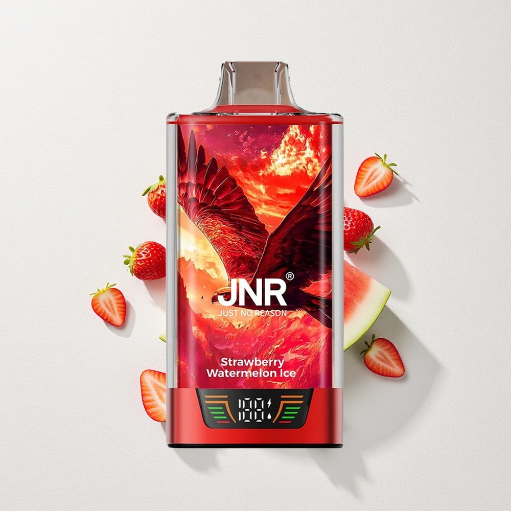 JNR Falcon Pro 28000 Disposable Vape Strawberry Watermelon Ice 30mL E-Liquid Capacity 950mAh Battery Capacity Dual Mesh Coil