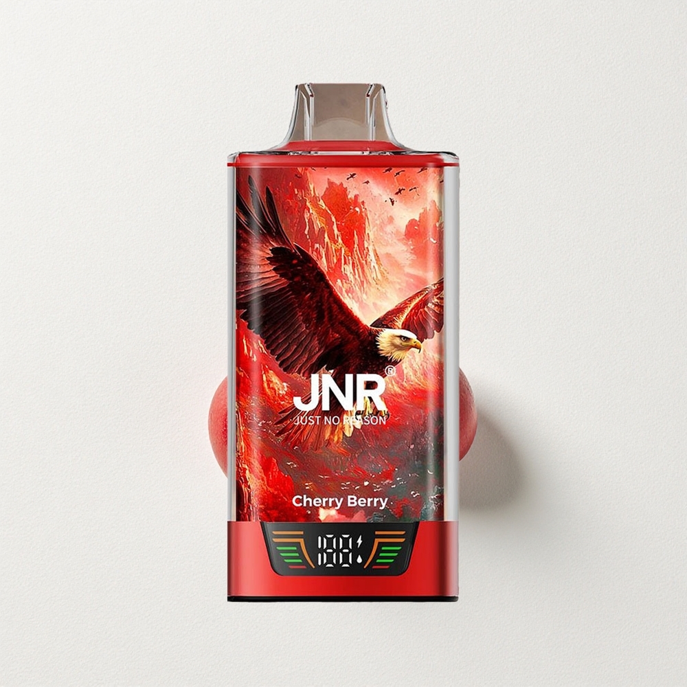 JNR Falcon Pro 28000 Dual Mesh Coil Cherry Berry Smart Display