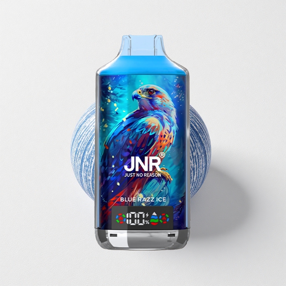 JNR Falcon X 18000 Puffs 24mL E-Liquid Capacity Dual Mesh Coil Blue Razz Ice