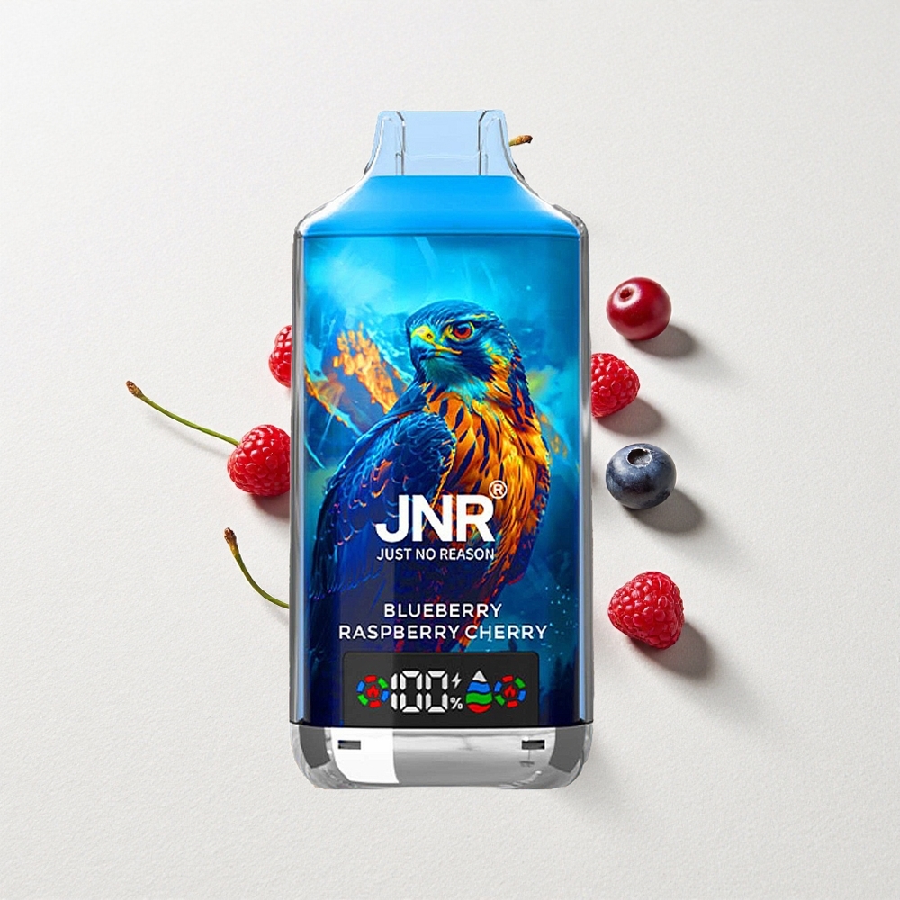 JNR Falcon X 18000 Puffs Dual Mesh Coil 24mL E-Liquid Capacity Blueberry Raspberry Cherry