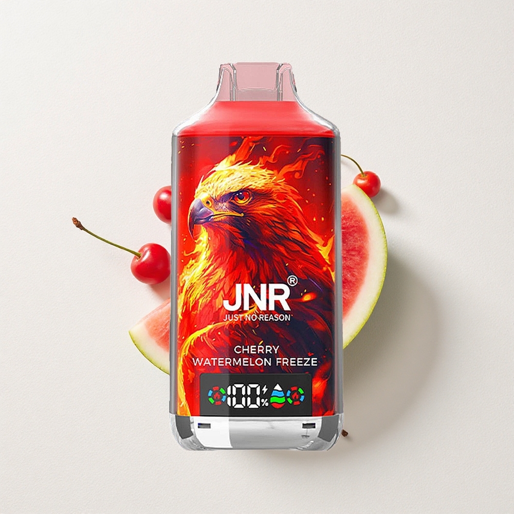 JNR Falcon X 18000 Puffs Dual Mesh Coil 24mL E-Liquid Capacity Cherry Watermelon Freeze