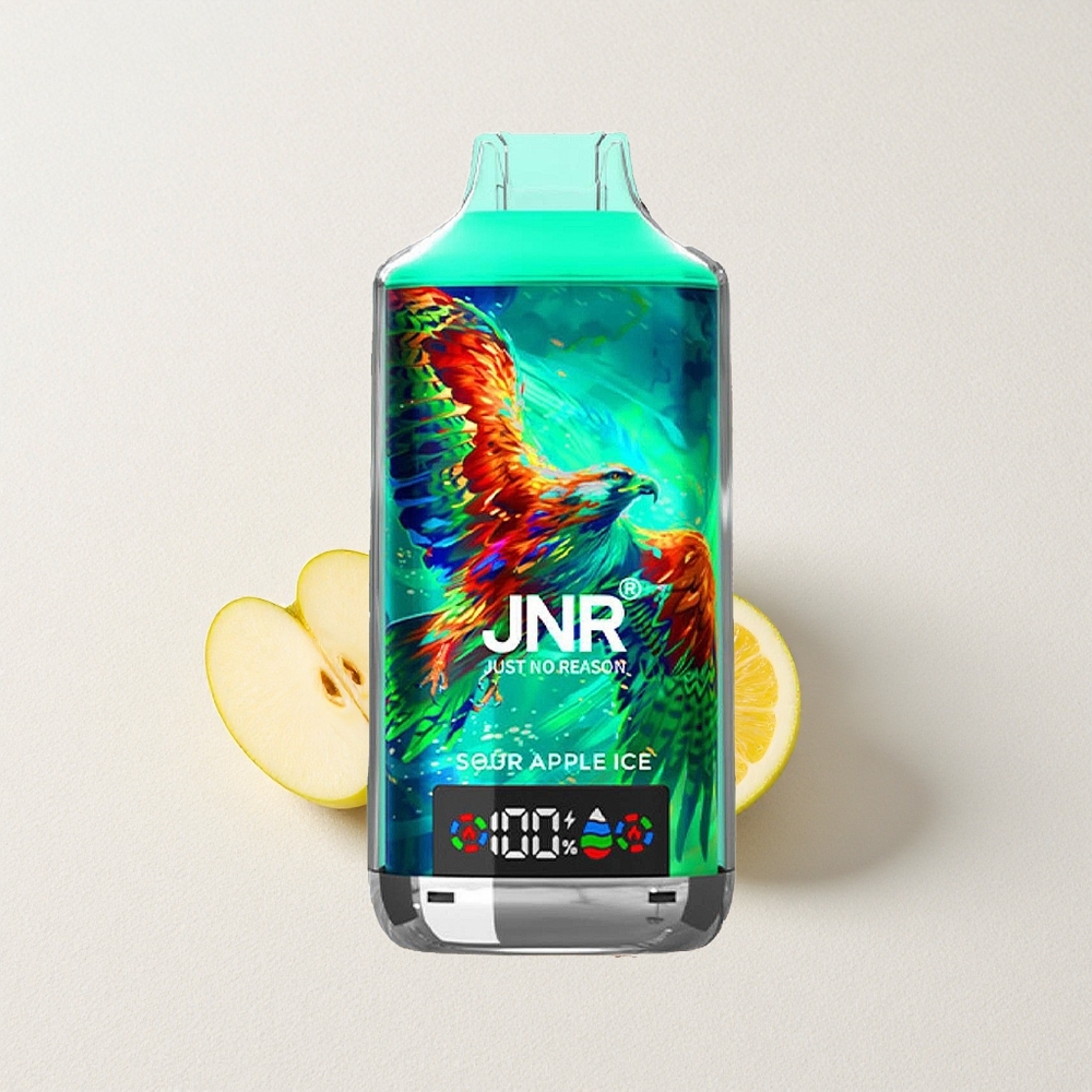 JNR Falcon X 18000 Puffs Dual Mesh Coil 24mL E-Liquid Capacity Sour Apple Ice