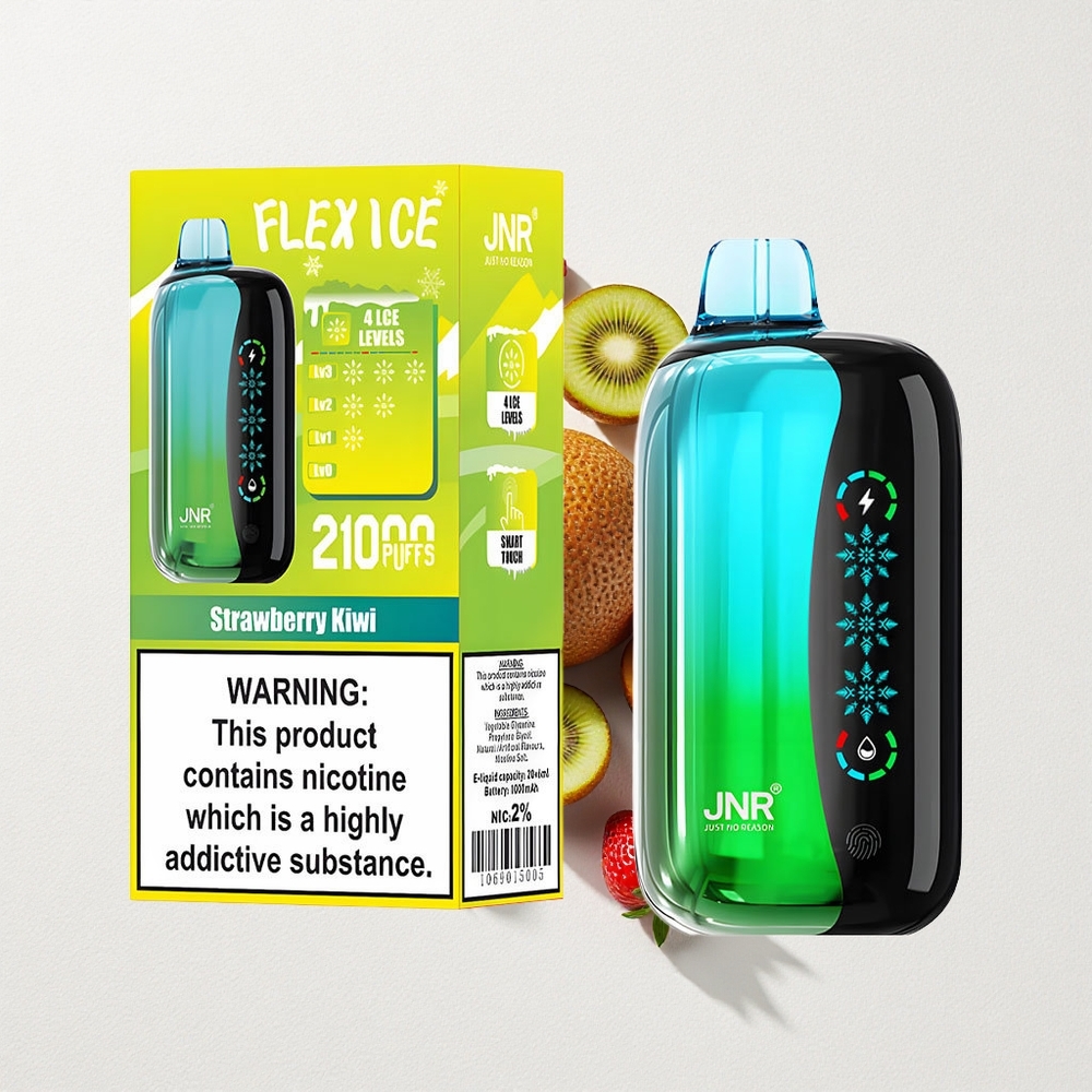 JNR Flex Ice 21000 Puffs Adjustable Airflow Strawberry Kiwi