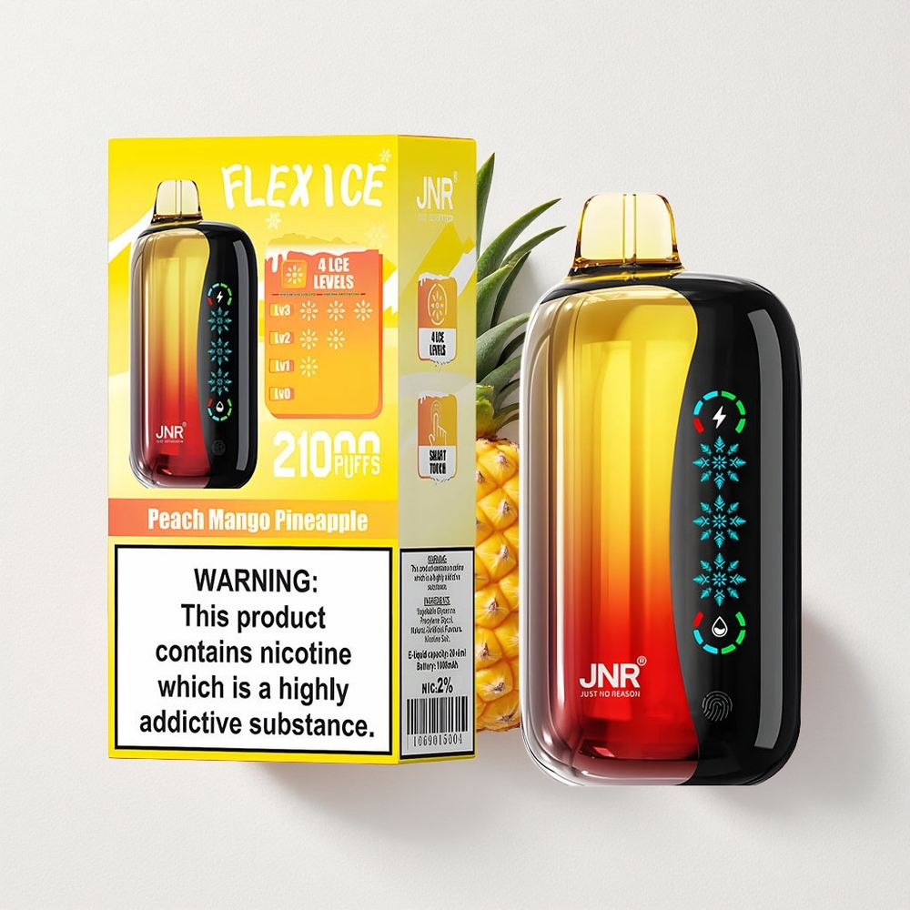 JNR Flex Ice 21000 Puffs Airflow Touch Peach Mango Pineapple