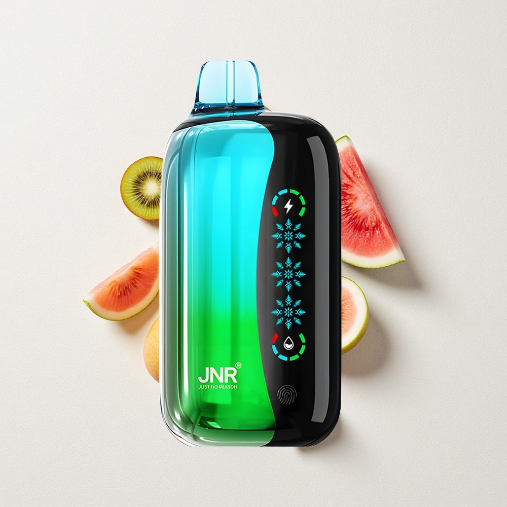 JNR Flex Ice 21000 Puffs Kiwi Watermelon Ice Adjustable Airflow Dual Mesh Coil