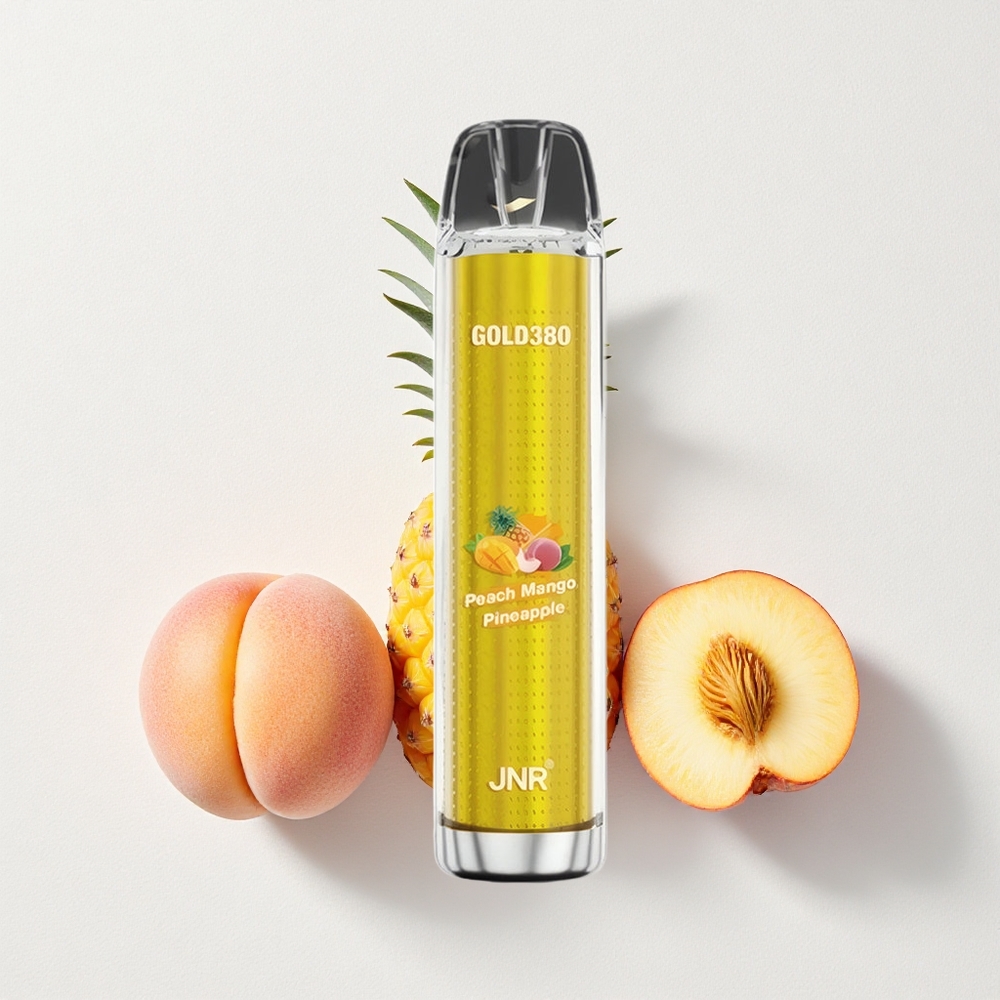 JNR Glod380 6000 Puffs 13mL E-Liquid Capacity Peach Mango Pineapple