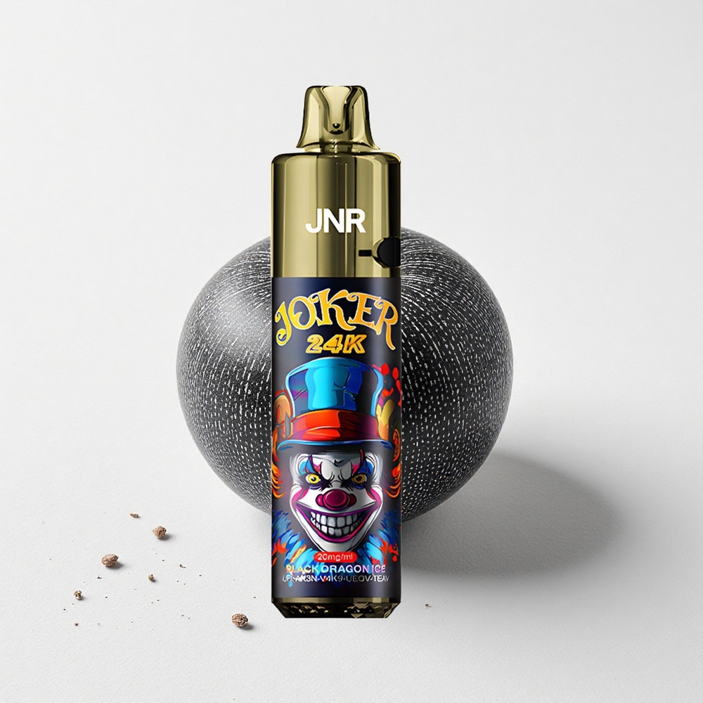 JNR Joker 24K Puffs Disposable Vape Black Dragon Ice Refillable 800mAh Battery Capacity