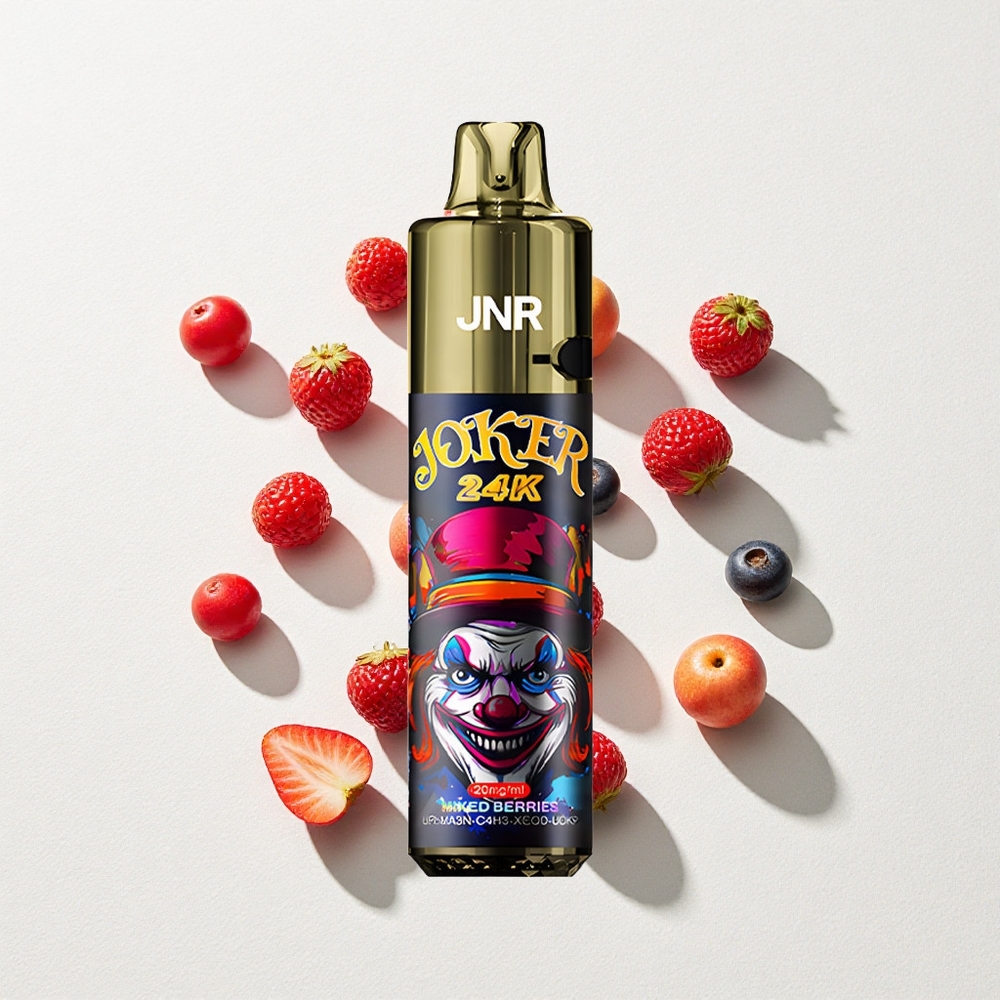 JNR Joker 24K Puffs Disposable Vape Mixed Berries Refillable Type-C