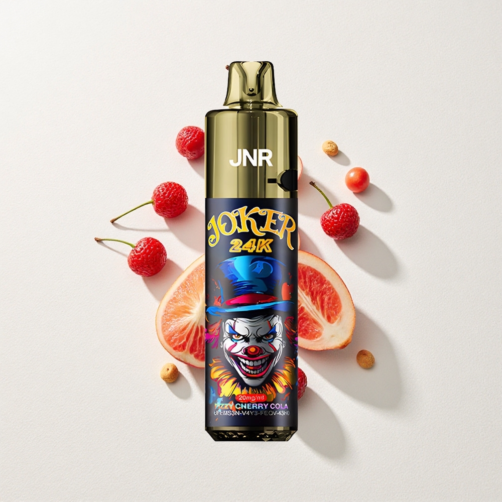 JNR Joker 24K Puffs Fizzy Cherry Cola Type-C 800mAh Battery Capacity